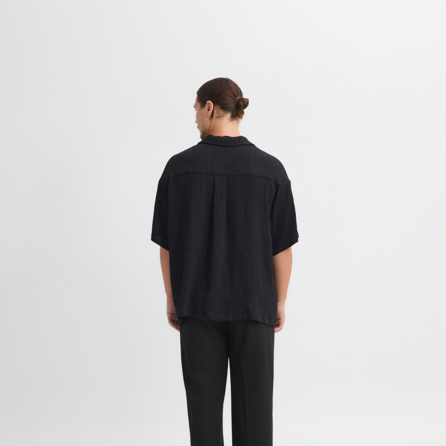 Black Textured Shirt