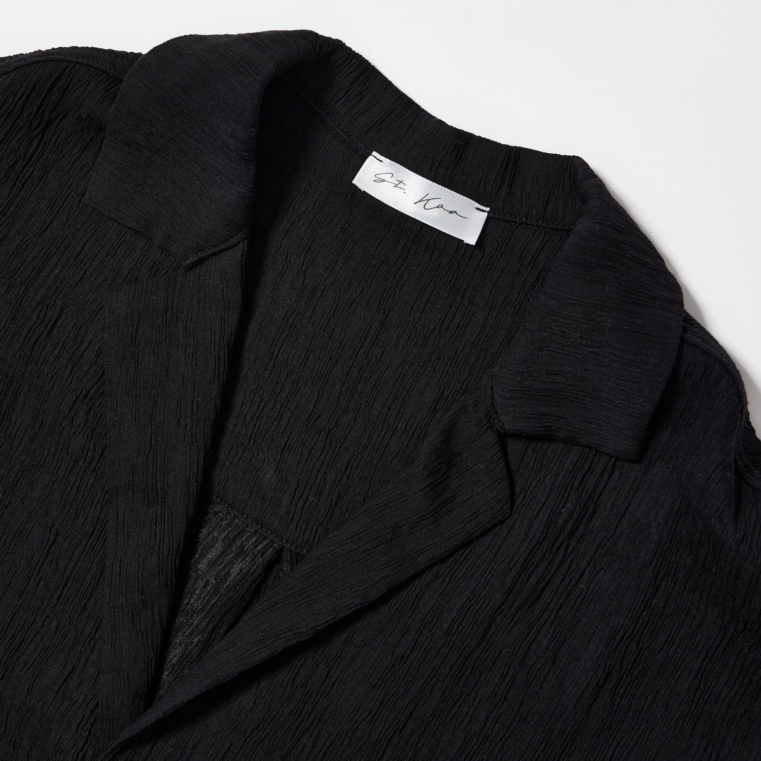 Black Textured Shirt