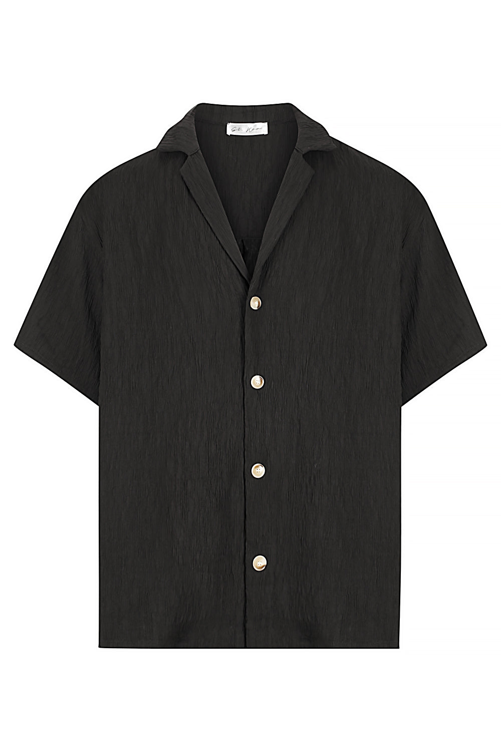 Black Textured Shirt